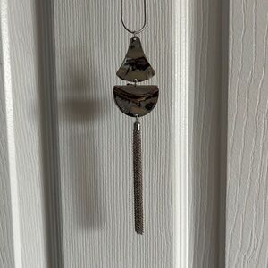 Silver Chain with Pendant.  Chain 36”